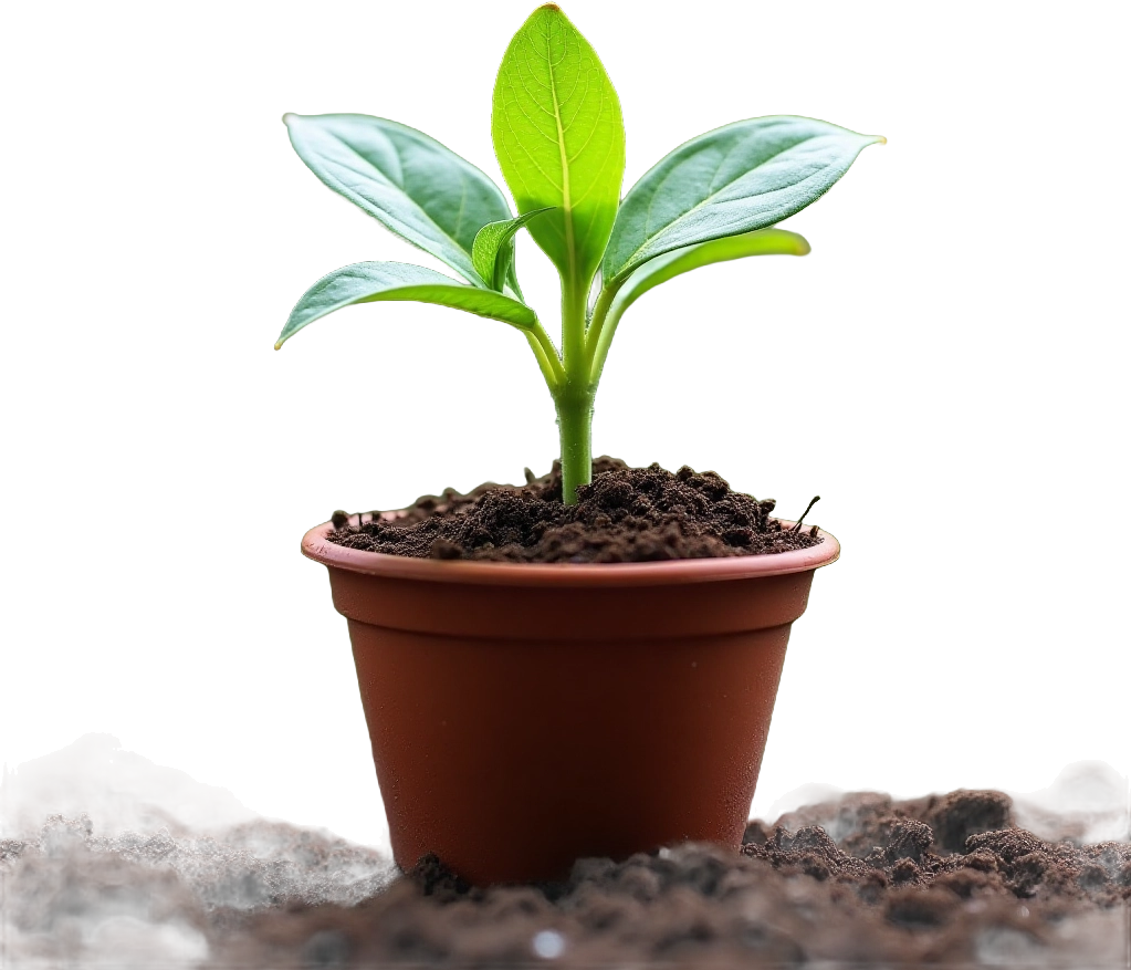 Young Plant Growing in Soil